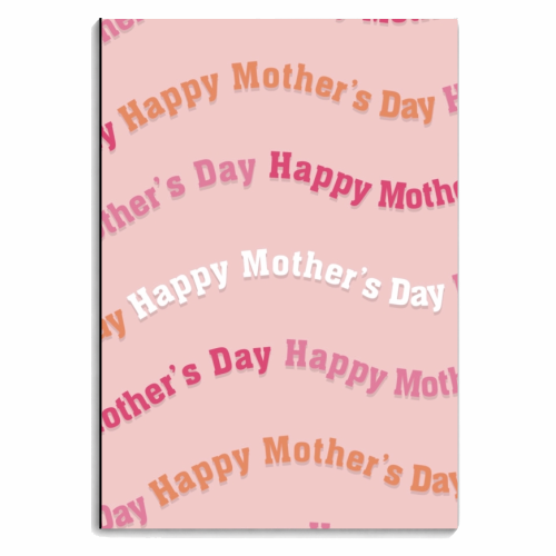 Mother's Day swirl - personalised A4, A5, A6 notebook by The Girl Next Draw