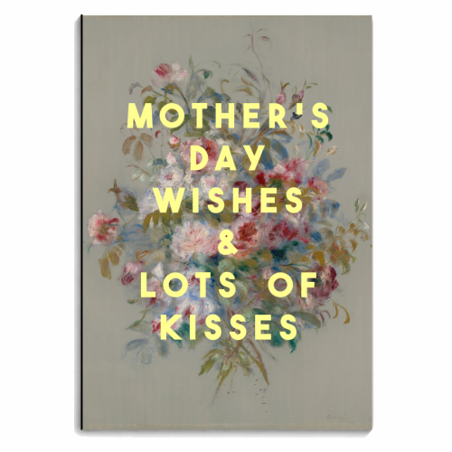Mother's Day Wishes & Lots Of Kisses - personalised A4, A5, A6 notebook by The 13 Prints