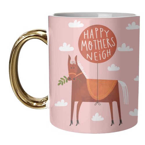 Mother's Neigh Horse - unique mug by AbiGoLucky