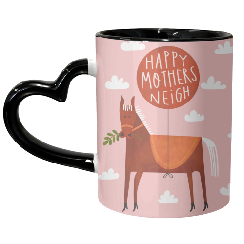 Mother's Neigh Horse - unique mug by AbiGoLucky