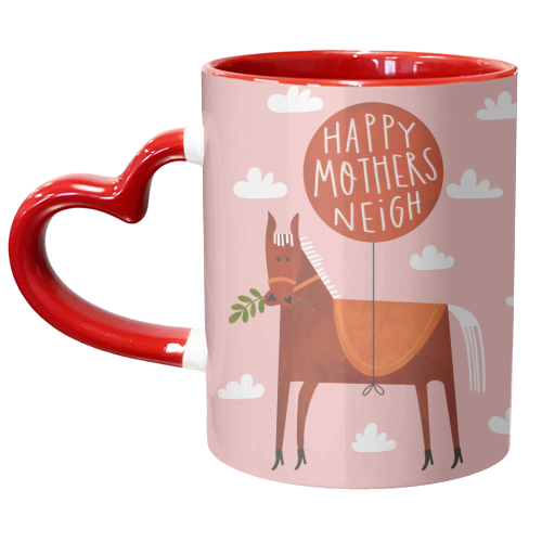 Mother's Neigh Horse - unique mug by AbiGoLucky
