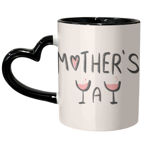 Mother's Yay Design - unique mug by Lisa Wardle