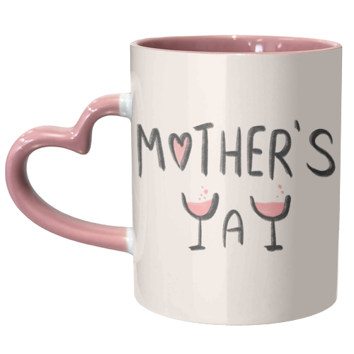 Mother's Yay Design - unique mug by Lisa Wardle
