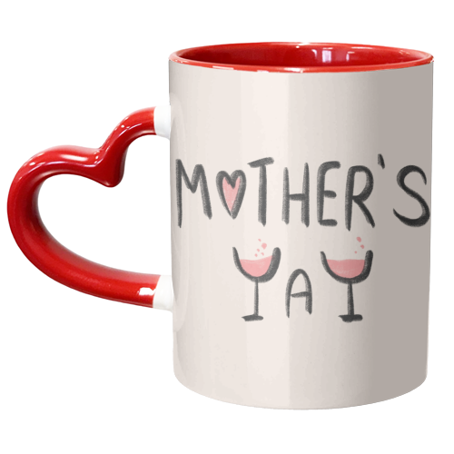 Mother's Yay Design - unique mug by Lisa Wardle