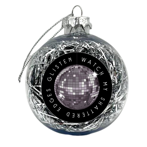 Motivational disco ball - xmas bauble by The Girl Next Draw