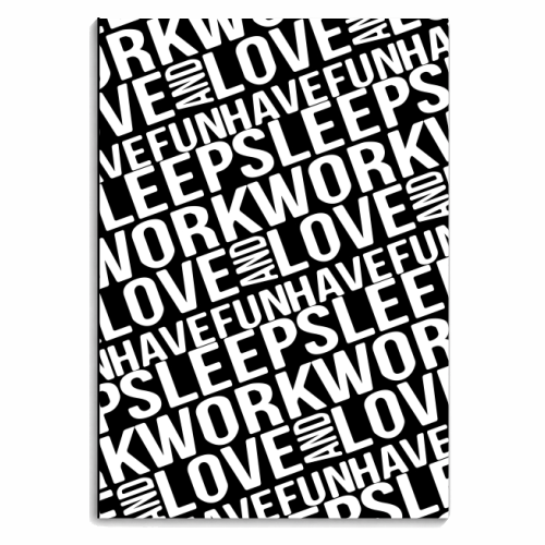 Motivational Phrases Typographic Design - personalised A4, A5, A6 notebook by Daniel Ferreira Leites