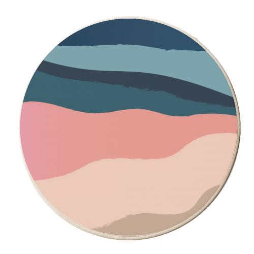 Mountain Range - personalised beer coaster by The Native State