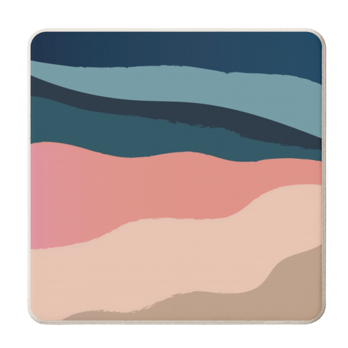 Mountain Range - personalised beer coaster by The Native State