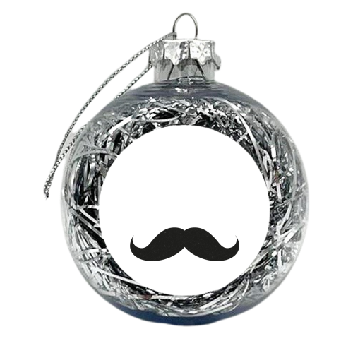 Moustache - xmas bauble by Alexander Jackson