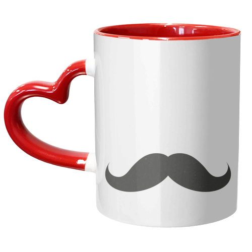 Moustache - unique mug by Alexander Jackson