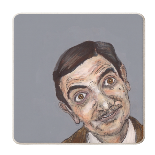 Mr Bean - personalised beer coaster by Gaz is a Cookie