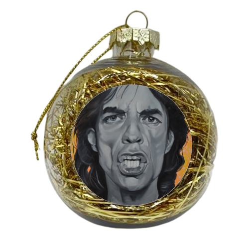 Mr Big lips - xmas bauble by Kirstie Taylor