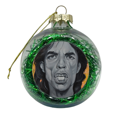 Mr Big lips - xmas bauble by Kirstie Taylor