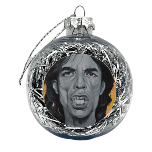 Mr Big lips - xmas bauble by Kirstie Taylor