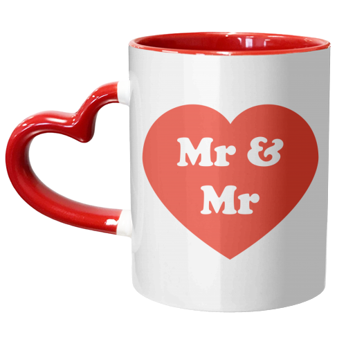 Mr & Mr - unique mug by Adam Regester