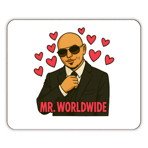 Mr. Worldwide - designer placemat by Ms Doodle