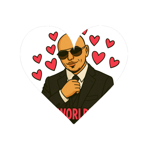 Mr. Worldwide - Magnet by Ms Doodle