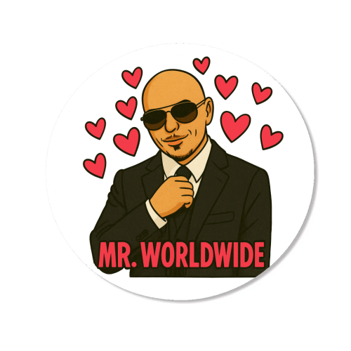 Mr. Worldwide - Magnet by Ms Doodle