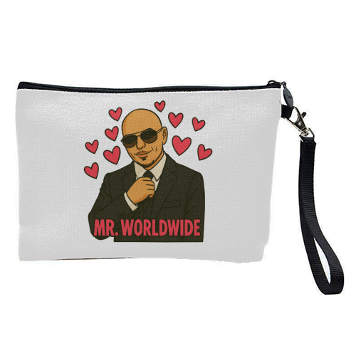 Mr. Worldwide - pretty makeup bag by Ms Doodle