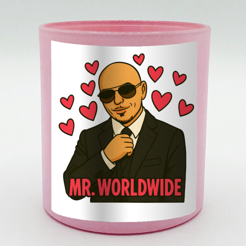 Mr. Worldwide - scented candle by Ms Doodle