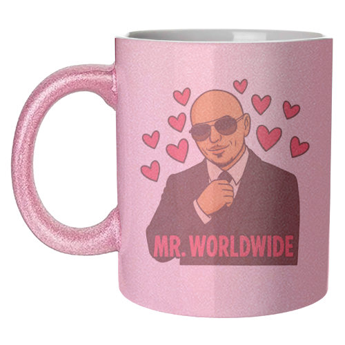 Mr. Worldwide - unique mug by Ms Doodle
