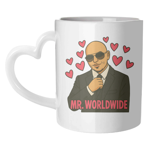 Mr. Worldwide - unique mug by Ms Doodle