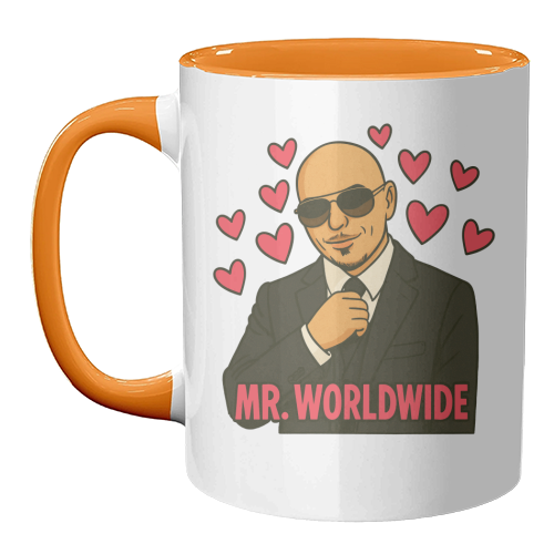 Mr. Worldwide - unique mug by Ms Doodle