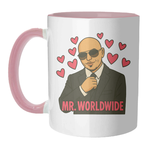 Mr. Worldwide - unique mug by Ms Doodle