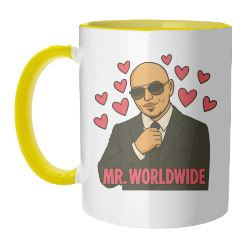 Mr. Worldwide - unique mug by Ms Doodle
