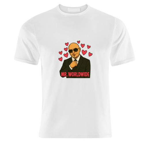 Mr. Worldwide - unique t shirt by Ms Doodle