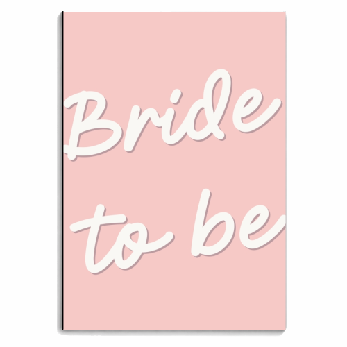 Mrs Bride to be print - personalised A4, A5, A6 notebook by The Girl Next Draw