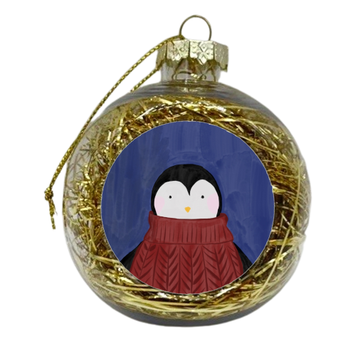 Mrs Penguin - xmas bauble by Pooja Jeshang