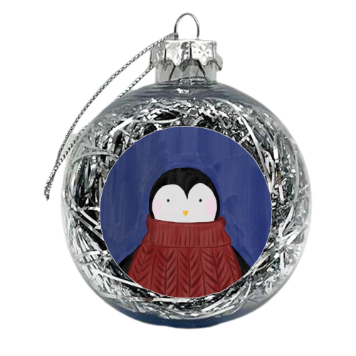 Mrs Penguin - xmas bauble by Pooja Jeshang