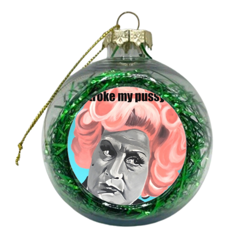 Mrs Slocombe, are you being served - xmas bauble by Kirstie Taylor