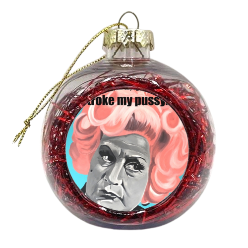 Mrs Slocombe, are you being served - xmas bauble by Kirstie Taylor