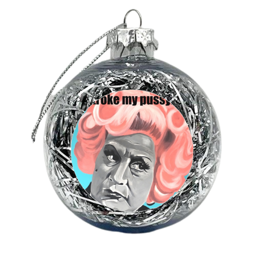 Mrs Slocombe, are you being served - xmas bauble by Kirstie Taylor