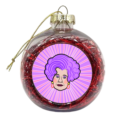 Mrs Slocombe Portrait (Are You Being Served) - xmas bauble by Adam Regester