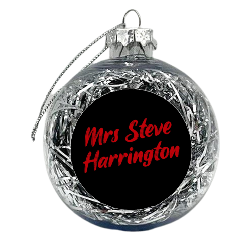 mrs Steve Harrington print - xmas bauble by The Girl Next Draw