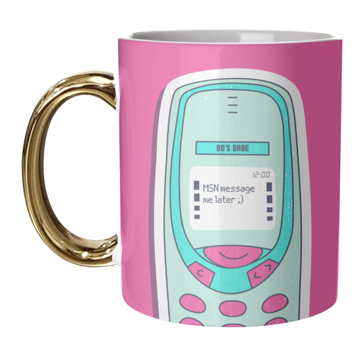 MSN Messenger 90s Babe - unique mug by Lilly Rose