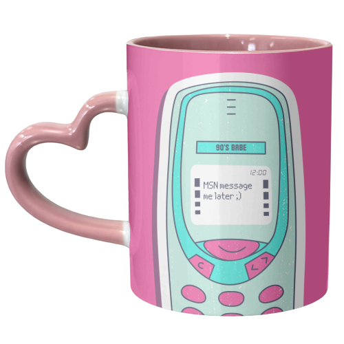 MSN Messenger 90s Babe - unique mug by Lilly Rose