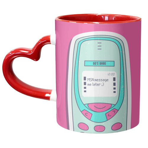 MSN Messenger 90s Babe - unique mug by Lilly Rose