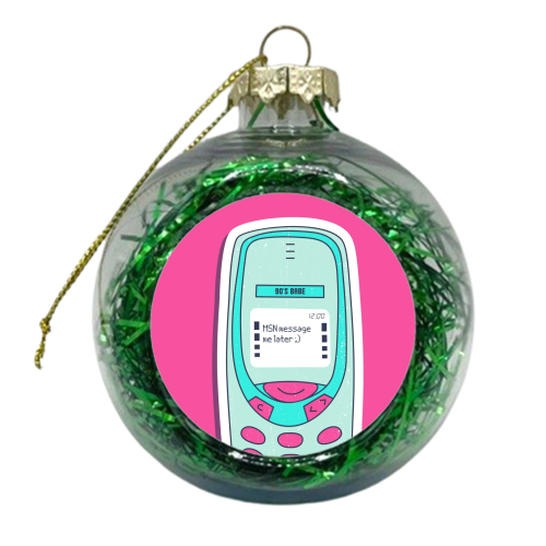 MSN Messenger 90s Babe - xmas bauble by Lilly Rose