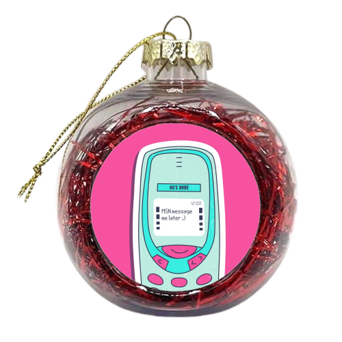 MSN Messenger 90s Babe - xmas bauble by Lilly Rose