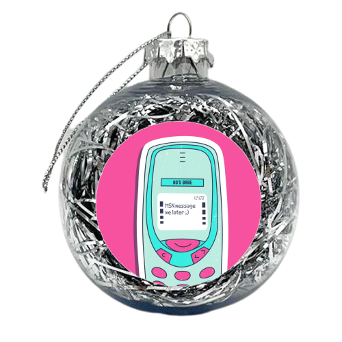 MSN Messenger 90s Babe - xmas bauble by Lilly Rose