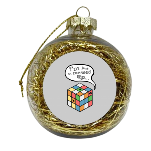 Muddled - xmas bauble by petegrev