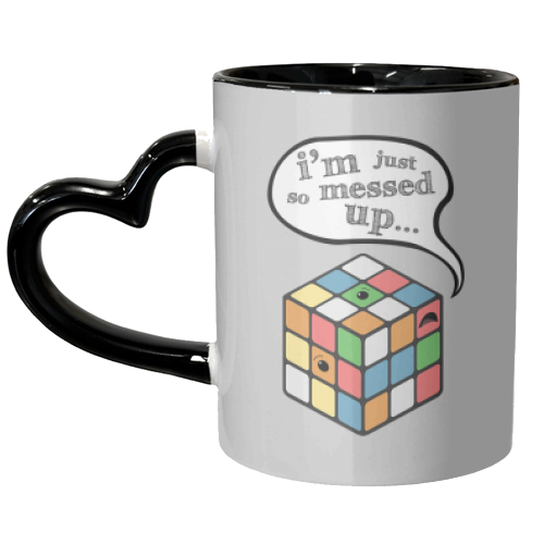 Muddled - unique mug by petegrev