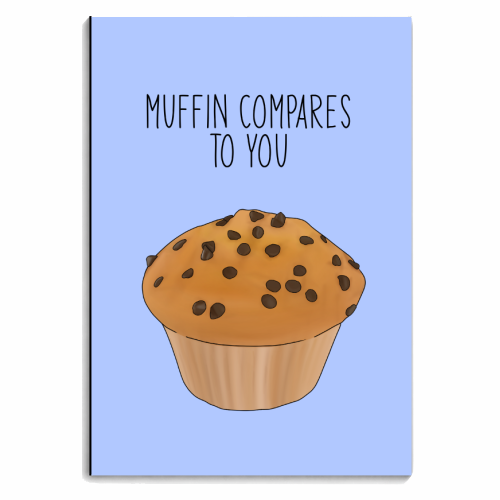 Muffin Compares To You - personalised A4, A5, A6 notebook by Pink and Pip