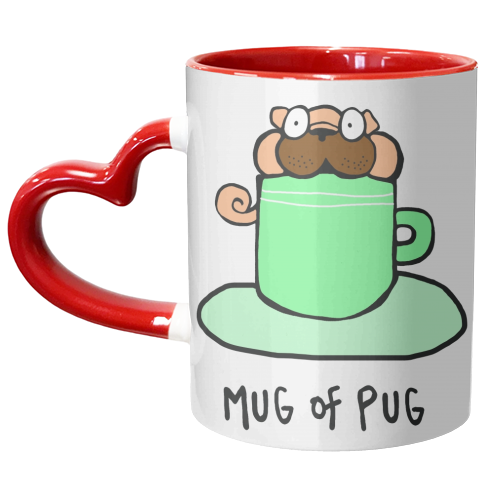 Mug of Pug - unique mug by Emma Donovan