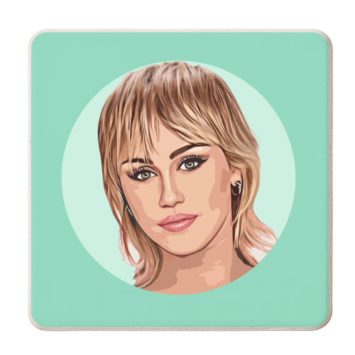 Mullet Hairstyle - personalised beer coaster by DOLLY WOLFE