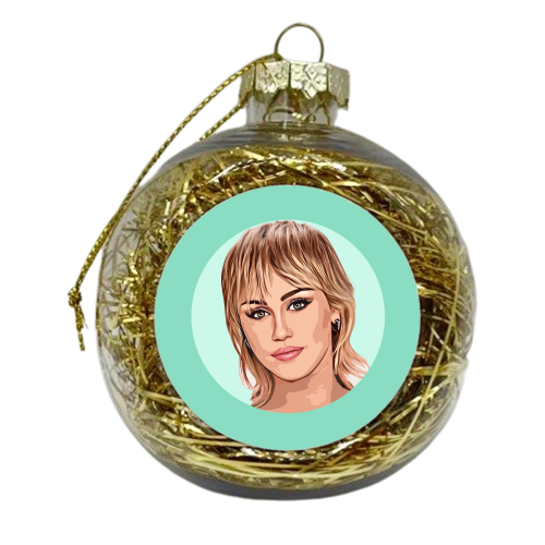 Mullet Hairstyle - xmas bauble by DOLLY WOLFE